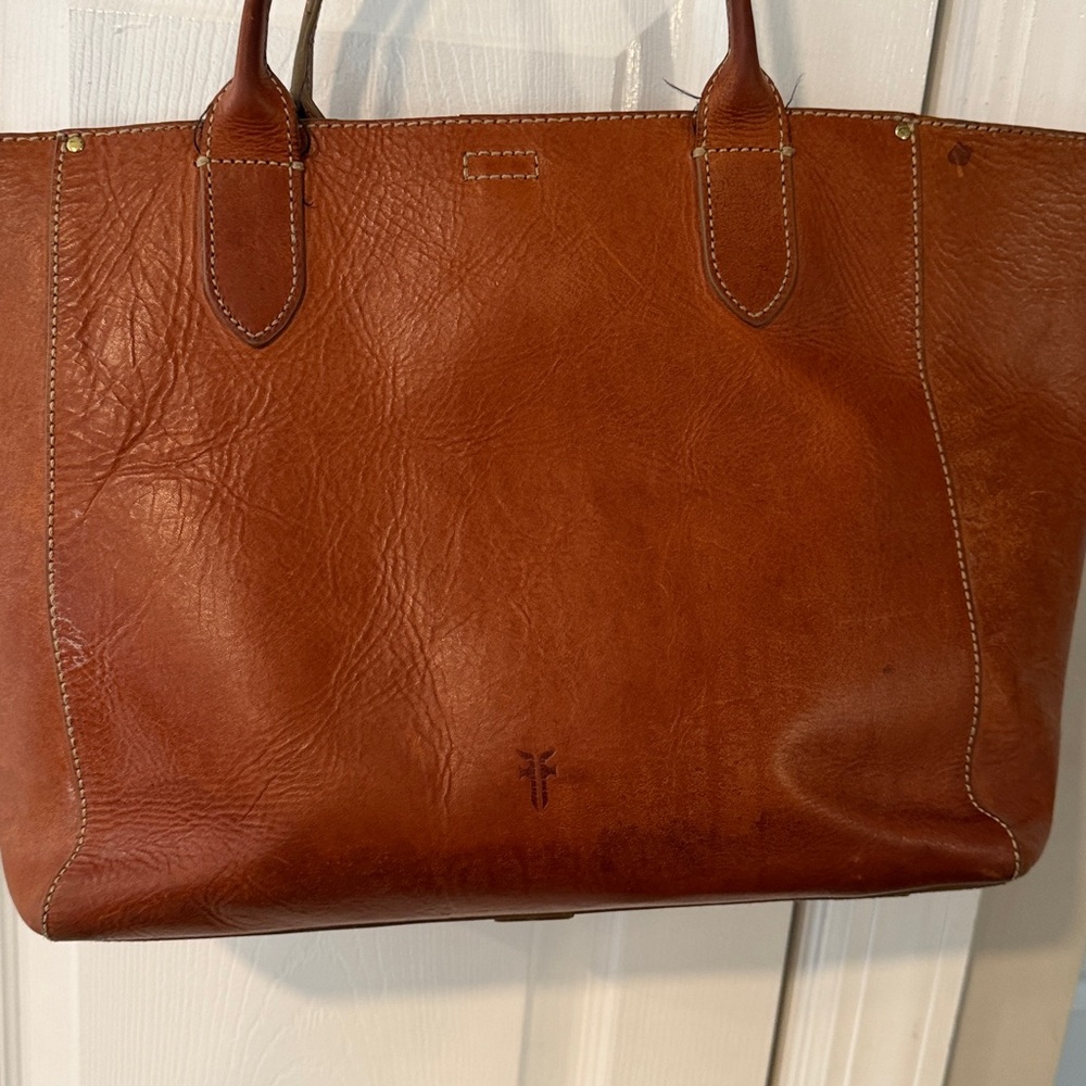 Frye Leather Tote in Cognac vintage - Picture 2 of 7